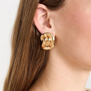Boucles d’oreilles cascade dorées – acier inoxydable PVD 18K