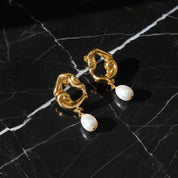 Boucles d'oreilles perle luxe