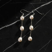 Boucles d'oreilles perle pendante