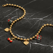 Collier coeur rouge