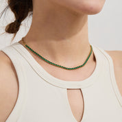 collier ras de cou boule, collier or blanc ras de cou
