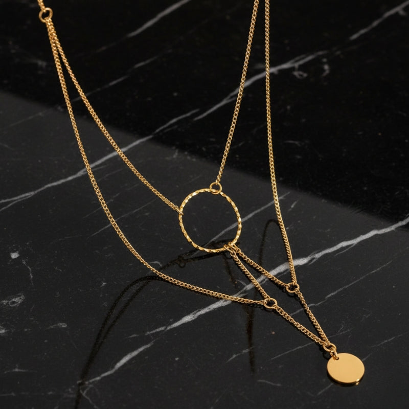Collier doré fantaisie