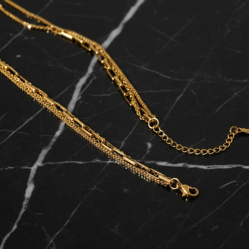 collier ras de cou grosse maille, collier ras de-cou swarovski