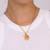 Collier petite perle – Chaîne en acier inoxydable avec PVD 18K