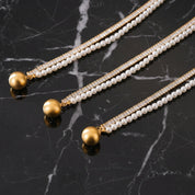 Collier perle couleur