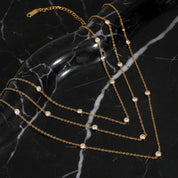 Collier 3 rangs fantaisie