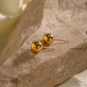Boucle d'oreille puce ronde