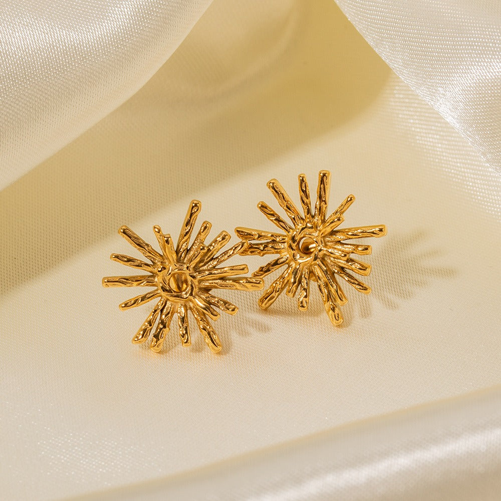 Boucles d'oreilles puce soleil