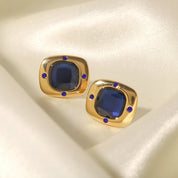 boucle d'oreille diamant carré