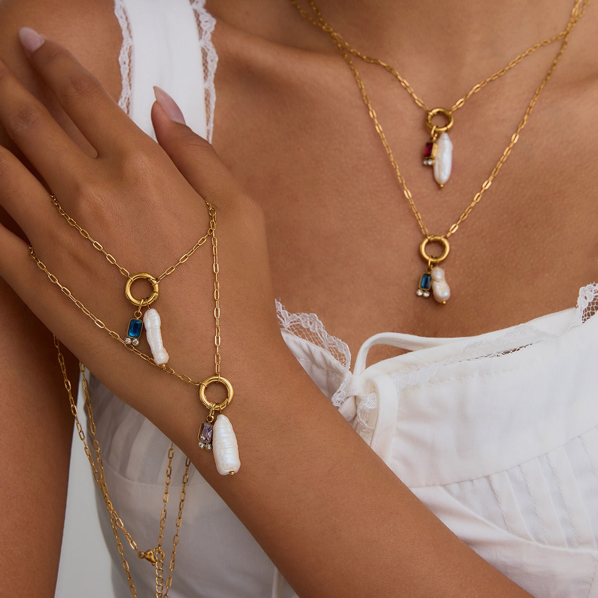 bracelet and charm