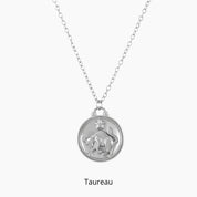 collier argent astro taureau